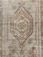 Delmar Faded Soft Taupe Blush Turkish One of A Kind Accent Rug
