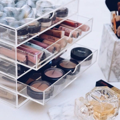 Abey 5 Tier Make Up Storage Acrylic Cosmetic Organizer - Lustere Living