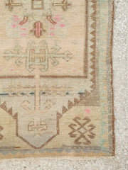 Ikhsa Brown Turkish One of A Kind Door Mat Rug - Lustere Living