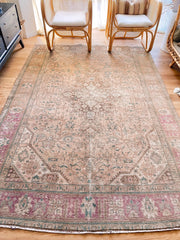 Jude Oversized Muted Taupe Blush One of A Kind Turkish Rug - Lustere Living