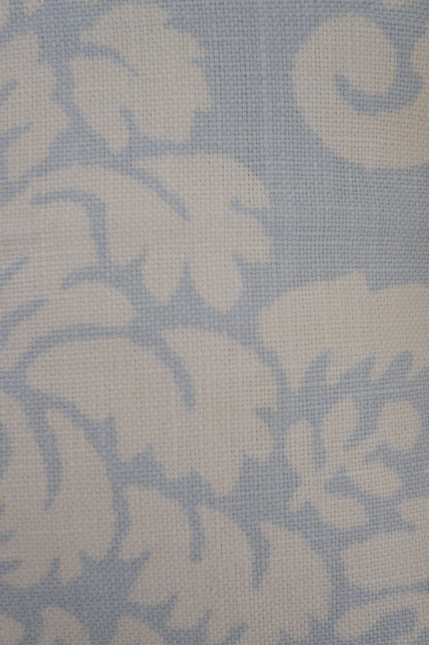 Kelly Damask Powder Blue Linen Cushion Cover - Lustere Living