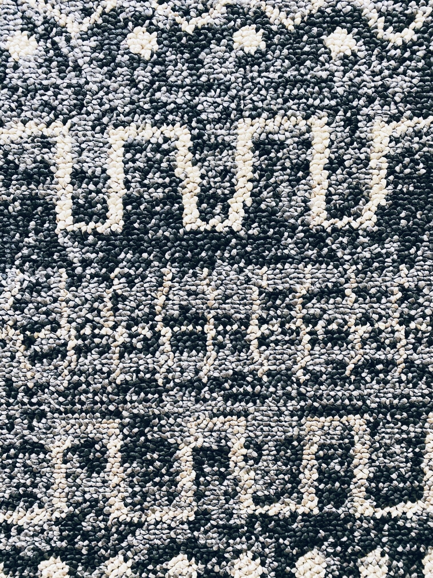Khosa Soft Textured Navy Blue Grey Tribal Area Rug - Lustere Living