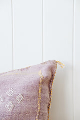 Lavender 01 Cactus Silk Moroccan Cushion Cover - Lustere Living