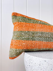 Mani One of A Kind Handmade Boho Kilim Lumbar Cushion Cover - Lustere Living