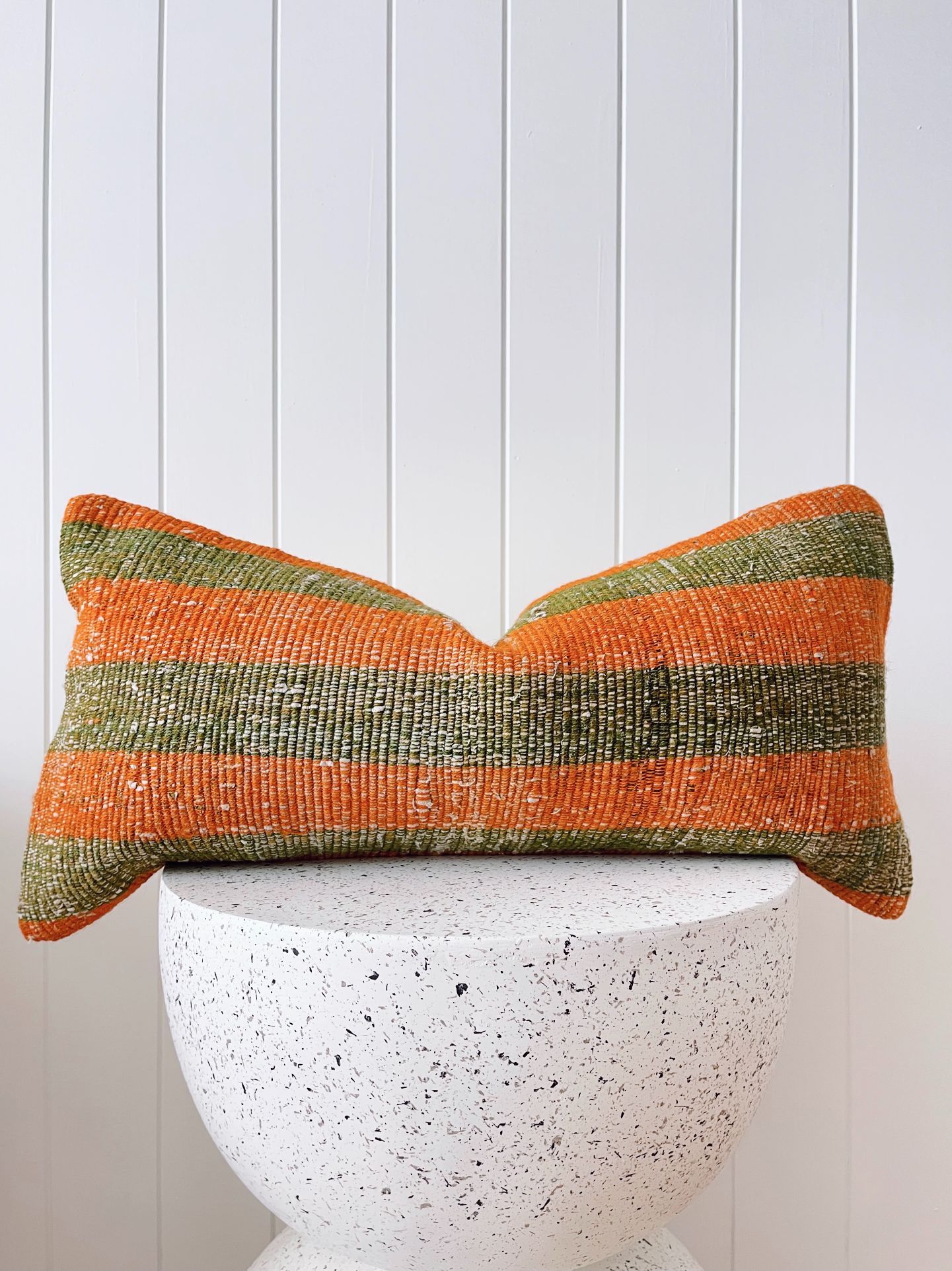 Mani One of A Kind Handmade Boho Kilim Lumbar Cushion Cover - Lustere Living
