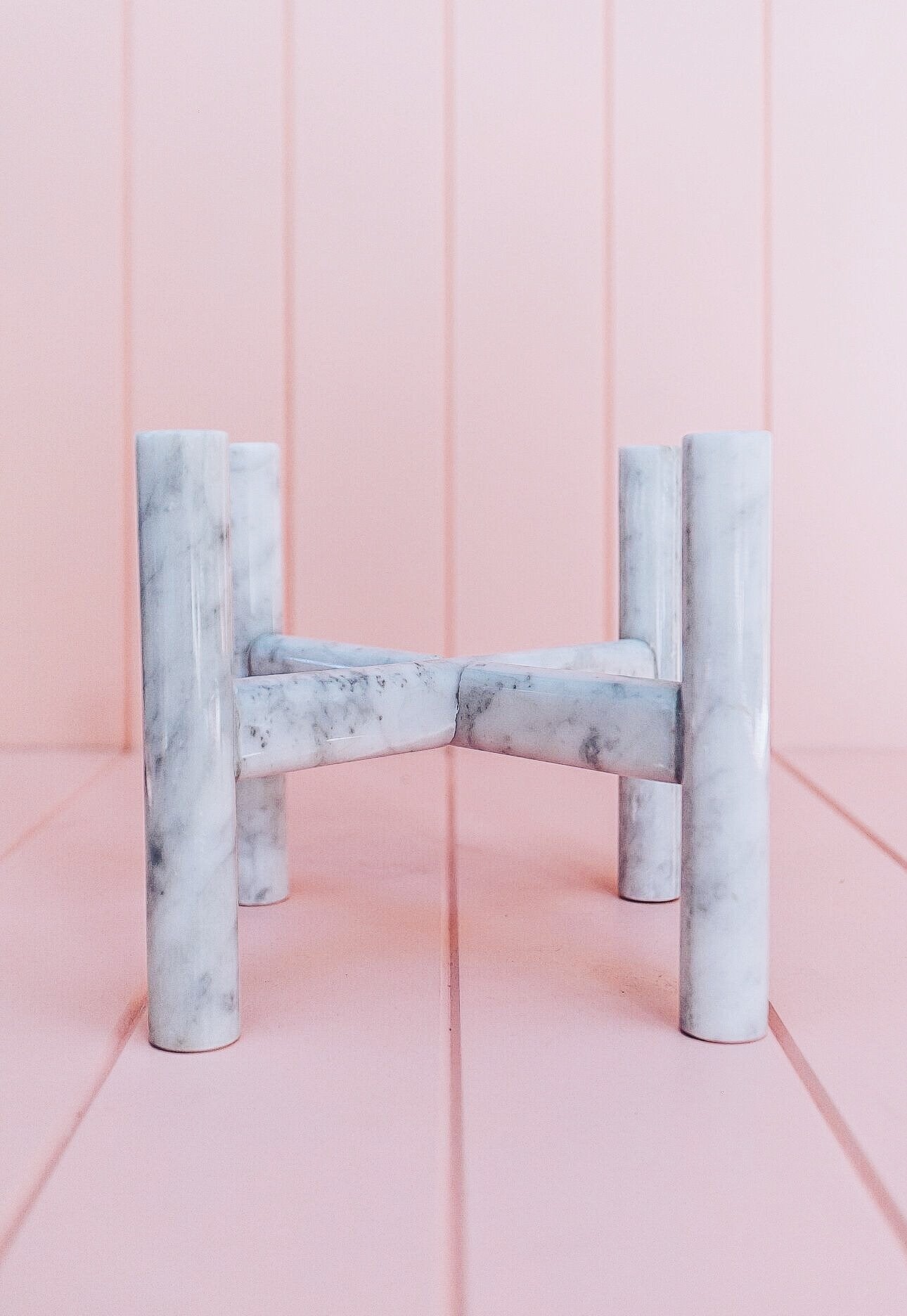 Marble Cross Planter Stand - Lustere Living