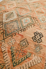 Marianne Faded Peach Apricot Vintage Boujad One Of A Kind Moroccan Rug - Lustere Living