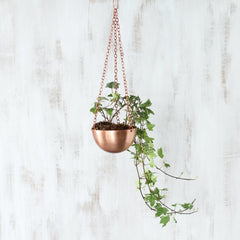 Mini Cooper Rose Gold Hanging Pot Planter - Lustere Living