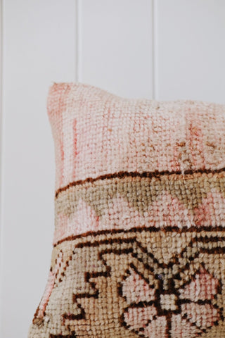 Mita One of A Kind Handmade Boho Kilim Lumbar Cushion Cover - Lustere Living