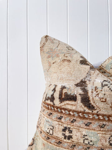 Nola One of A Kind Handmade Boho Kilim Cushion Cover - Lustere Living