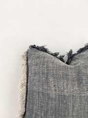 Priya Textured Dark Grey Boho Cushion Cover - Lustere Living