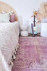 Raka Faded Purple Lilac Moroccan Accent Rug - Lustere Living