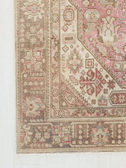 Sheik Oversized Blush Soft Taupe Faded One of A Kind Turkish Rug - Lustere Living