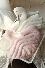Snow Swan Cuchion Nursery Plush Pillow - Lustere Living