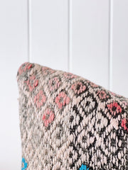 Sono One of A Kind Handmade Boho Kilim Lumbar Cushion Cover - Lustere Living