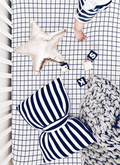 Take A Bow Monochrome Nursery Cushion - Lustere Living