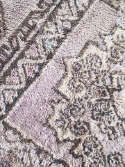 Vanya Faded Soft Lavender Moroccan One of A Kind Rug - Lustere Living