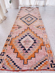 Zenka Sweet Apricot Blush Medallion Hallway Rug - Lustere Living